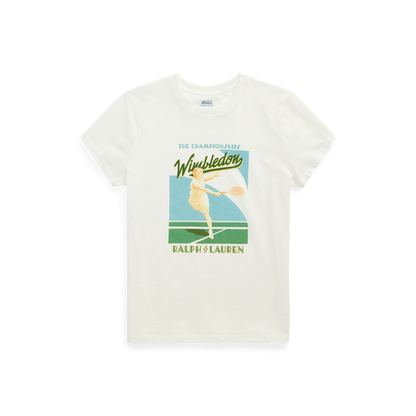 注目コラボ★Wimbledon【Polo Ralph Lauren】ロゴ Tシャツ 半袖 Wimbledon Classic Fit Logo T-Shirt for Men | Ralph Lauren® IN