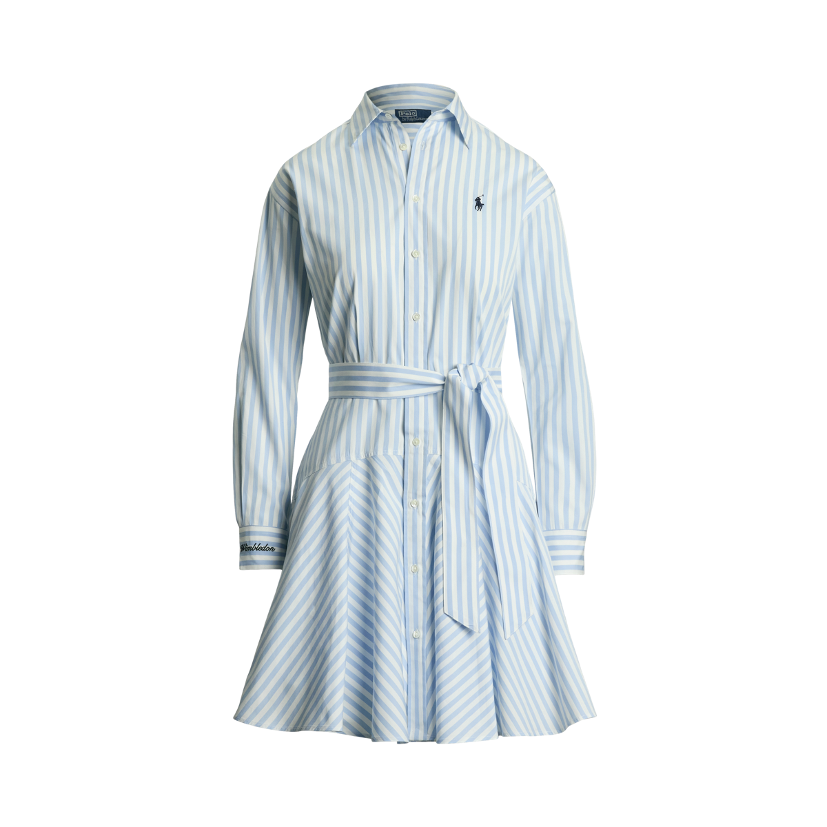 Polo Ralph Laurenストライプ コットン パネルド シャツドレス POLO RALPH LAUREN（ポロ ラルフ ローレン）の「パネルド