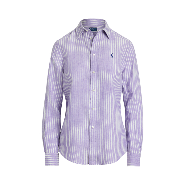 Classic Fit Striped Linen Shirt Polo Ralph Lauren 1