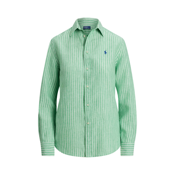 Gestreiftes Classic-Fit Leinenhemd Polo Ralph Lauren in 1