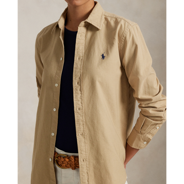 Classic Tan Classic Fit Cotton Oxford Shirt Polo Ralph Lauren 6