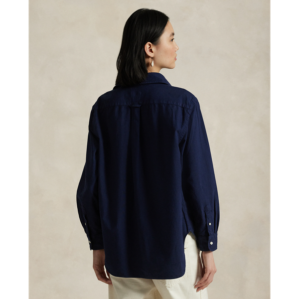 【美品】ラルフローレンオーバーサイズオックスフォードシャツ マルチポニー現行 POLO RALPH LAUREN（ウィメンズ） オーバーサイズ フィット