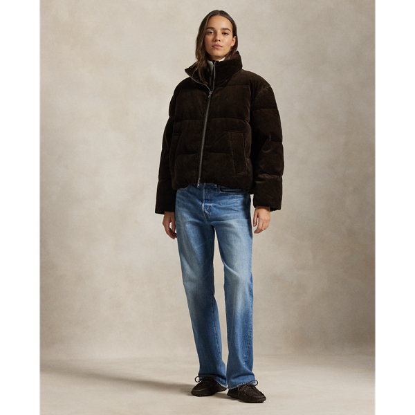 Quilted Corduroy Down Jacket