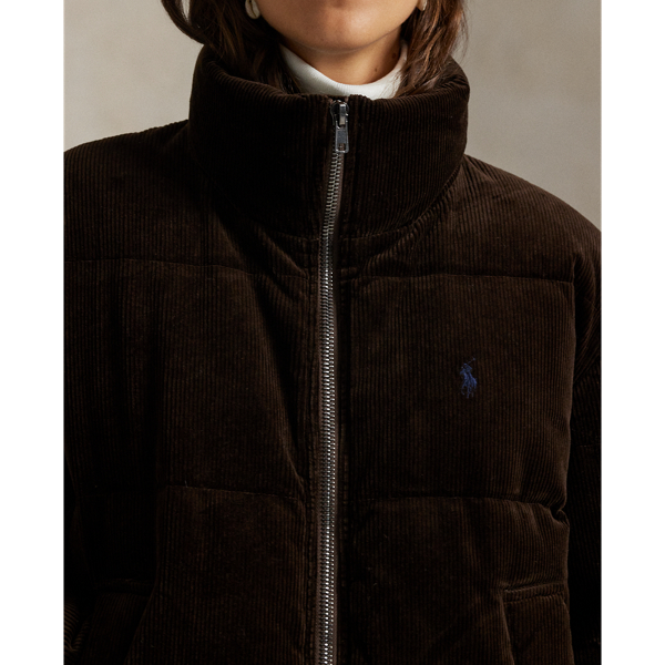 Quilted Corduroy Down Jacket