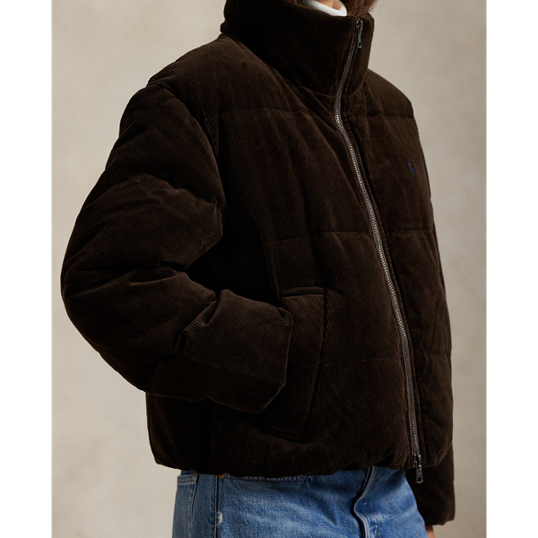 Quilted Corduroy Down Jacket