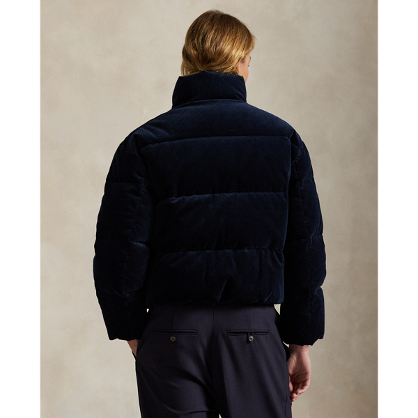 Polo Ralph Lauren 深藍色 絎縫燈芯絨羽絨外套 5