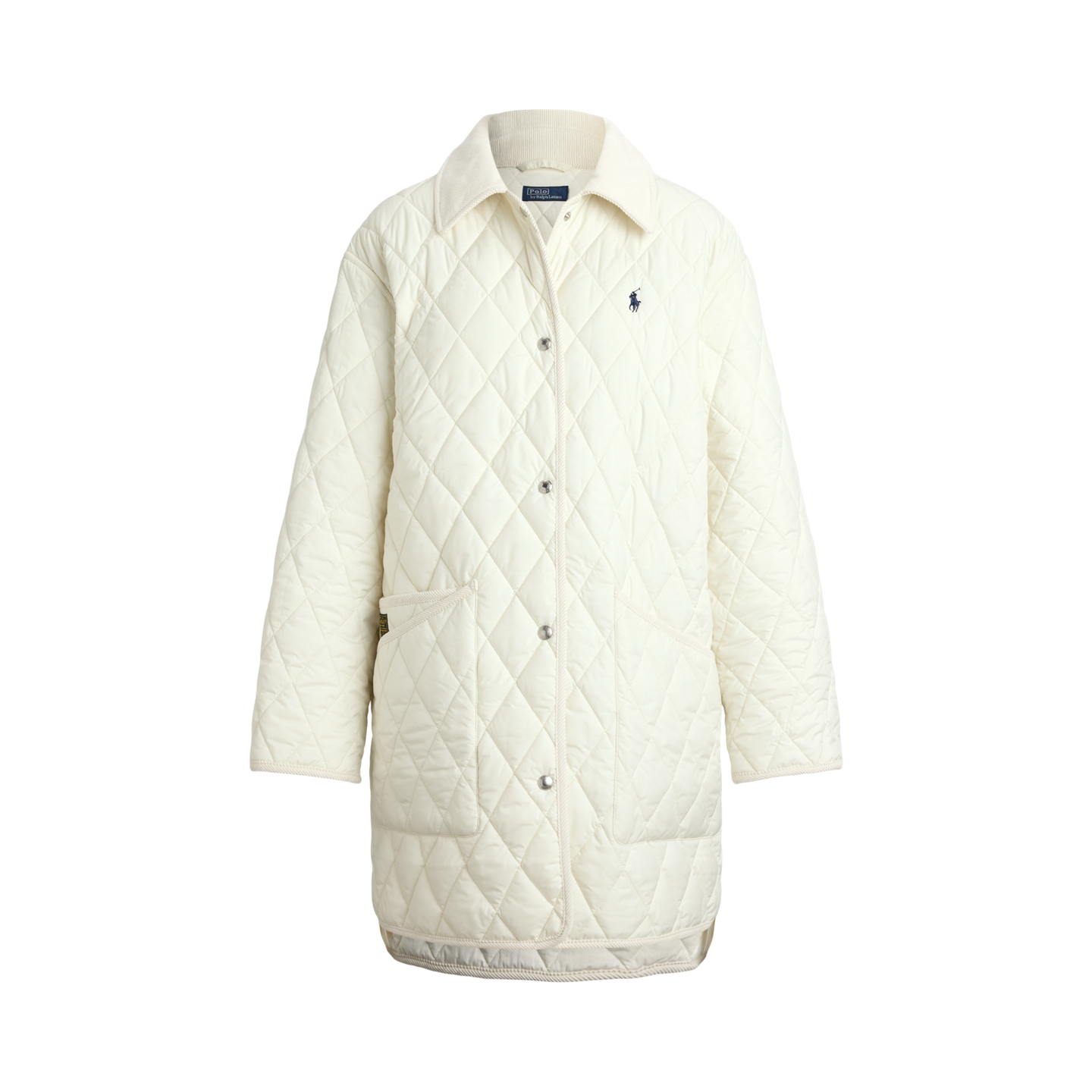 Женская куртка Ralph Lauren Quilted Barn, цвет: Кремовый — фото 6