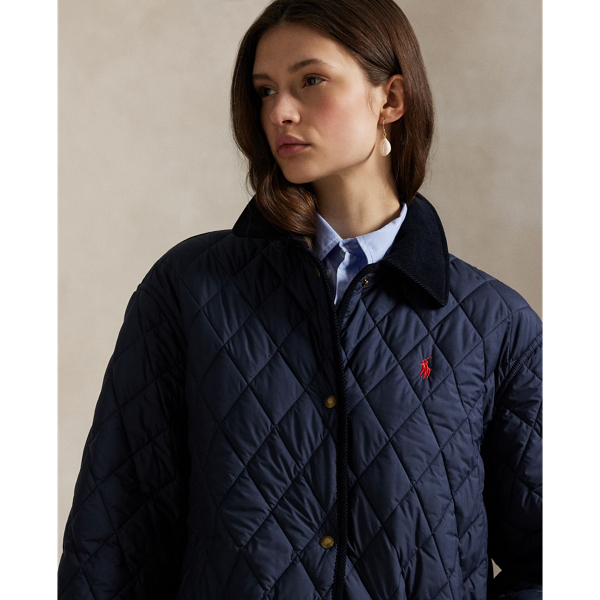 【POLO RALPH LAUREN】キルティング バーン ジャケット ブルゾン POLO RALPH LAUREN】キルティング バーン ジャケット ブルゾン