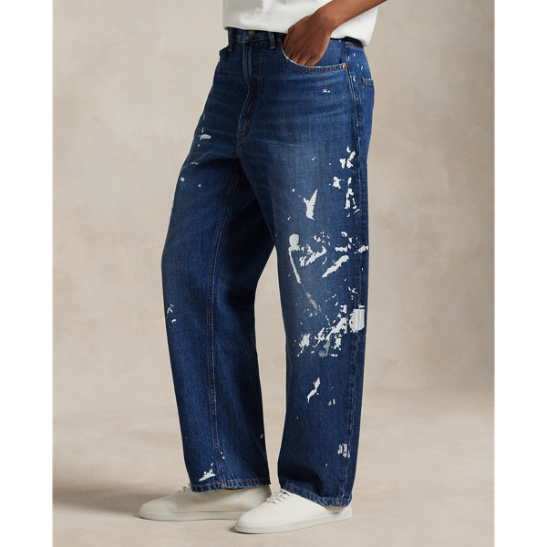 【タナカ＊ 】Bluelea Dot denim tapered pant Straight Six Men's Jeans in Sanded Light Blue – Buffalo Jeans
