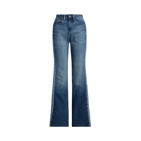 Ralph Lauren denim flare pants 00s’ 9 Polo Ralph Lauren Wide-Leg Flare Denim Jeans | Neiman Marcus