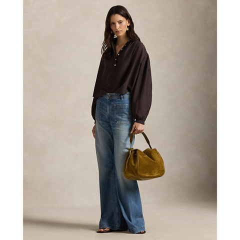 Женские блузки Ralph Lauren Pleated Cotton-Silk Blouse