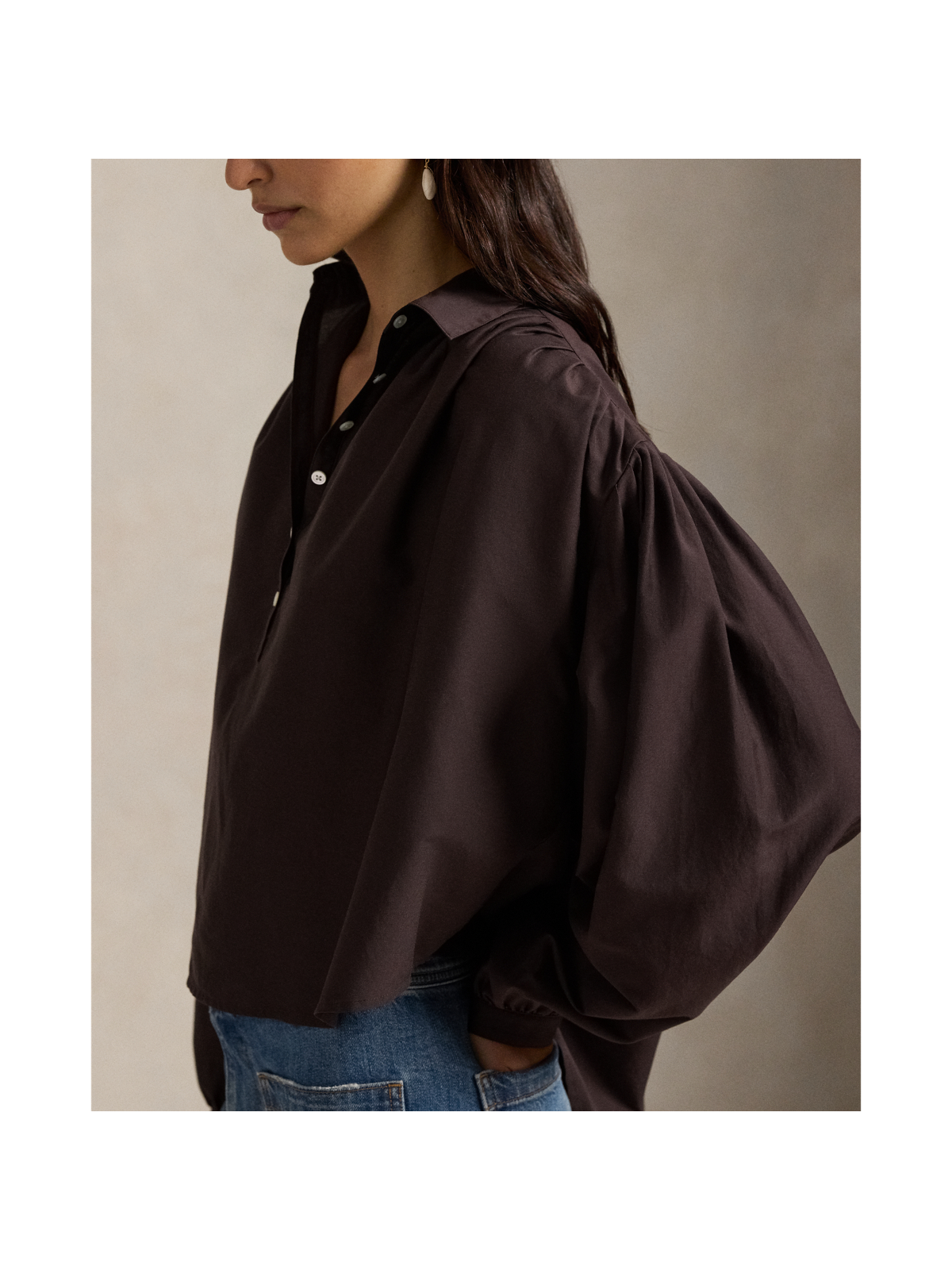 Женские блузки Ralph Lauren Pleated Cotton-Silk Blouse — фото 3