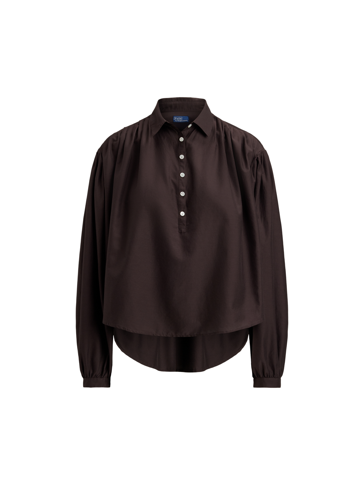 Женские блузки Ralph Lauren Pleated Cotton-Silk Blouse — фото 6