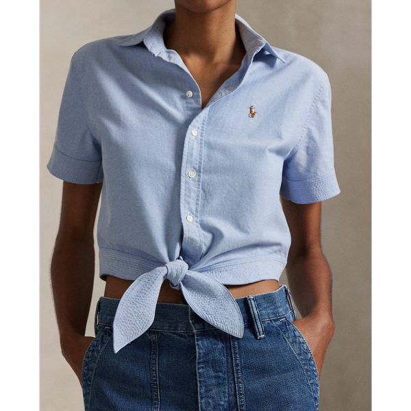 ✨美品✨現行 ポロラルフローレン コットンクロップドラグビー シャツ POLO RALPH LAUREN（ポロ ラルフ ローレン）の「コットン
