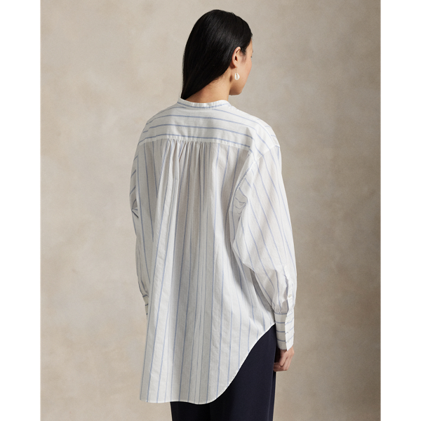 (取寄) ローレン ラルフローレン レディース シャドー ストライプド コットン ドビー ローレン ラルフ ローレン LAUREN RALPH LAUREN シャドー