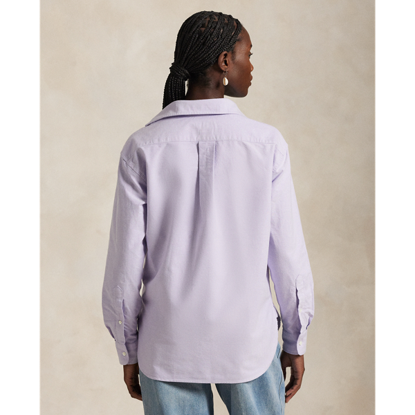 売れ筋商品|||ラルフローレン シャツ レディース トップス RELAXED FIT COTTON OXFORD SHIRT - Button-down blouse - sky lavendar Relaxed Fit Cotton Oxford Shirt