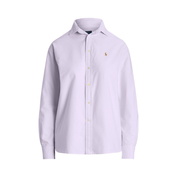 売れ筋商品|||ラルフローレン シャツ レディース トップス RELAXED FIT COTTON OXFORD SHIRT - Button-down blouse - sky lavendar Relaxed Fit Cotton Oxford Shirt