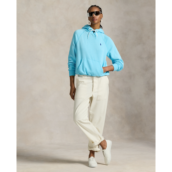 Shrunken Fit Lightweight Fleece Hoodie