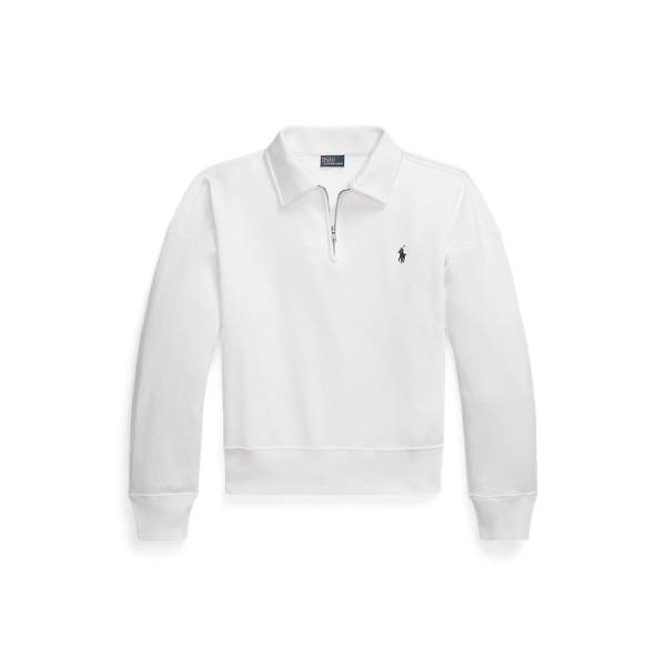 $1498　　ラルフローレン　　ファー　ジレ Polo by Ralph Lauren Half Zip Sweatshirt Green 90年代 00年代