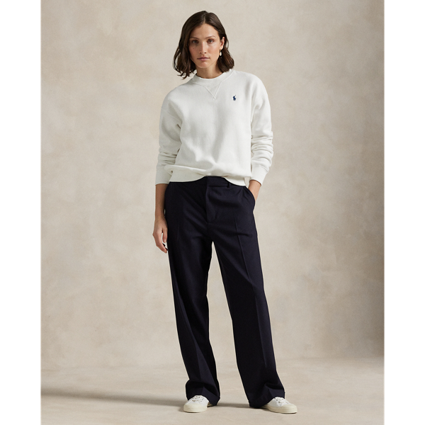 Rundhals-Sweatshirt aus Fleece Polo Ralph Lauren in Wei&szlig; 4