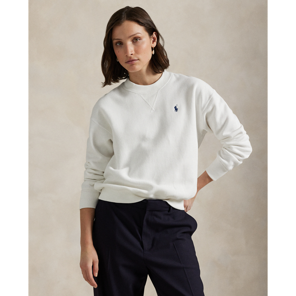 Rundhals-Sweatshirt aus Fleece Polo Ralph Lauren in Wei&szlig; 7