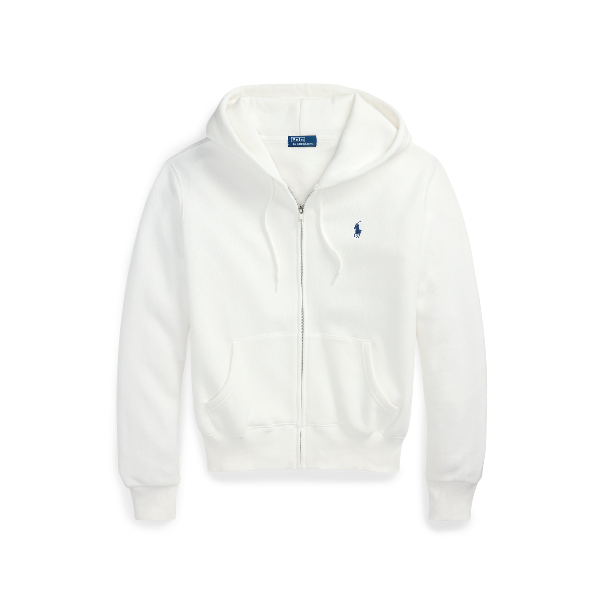 売れ筋商品|||ラルフローレン カットソー トップス レディース Women's Logo Lightweight Fleece Full-Zip Hoodie Sweatshirt Antique White Fleece Full-Zip Hoodie