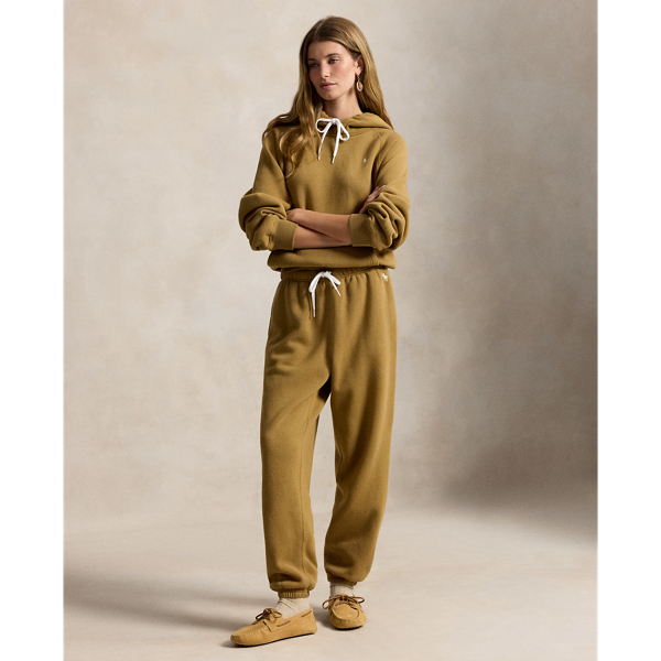 Drawstring Fleece Tracksuit Bottoms