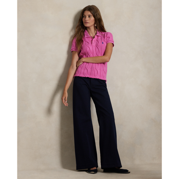 ケーブルニット コットン ポロシャツ | ラルフ ローレン公式