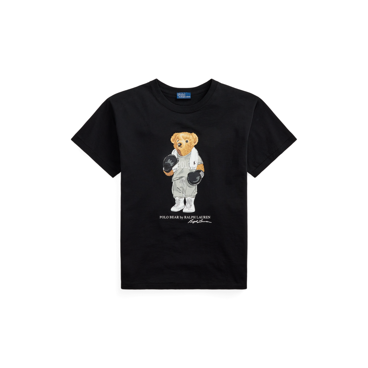 Polo Ralph Lauren Big Boys Short Sleeve U.S. Flag Polo Bear