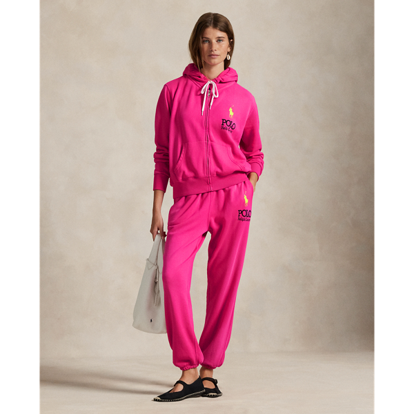 Big Pony Lightweight Fleece Zip Hoodie