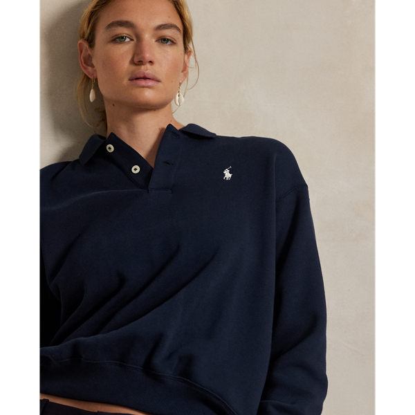 【新品・未使用】Polo ラルフローレン ループバック　フリース　ポロカラー ループバック フリース カラード スウェットシャツ | ラルフ