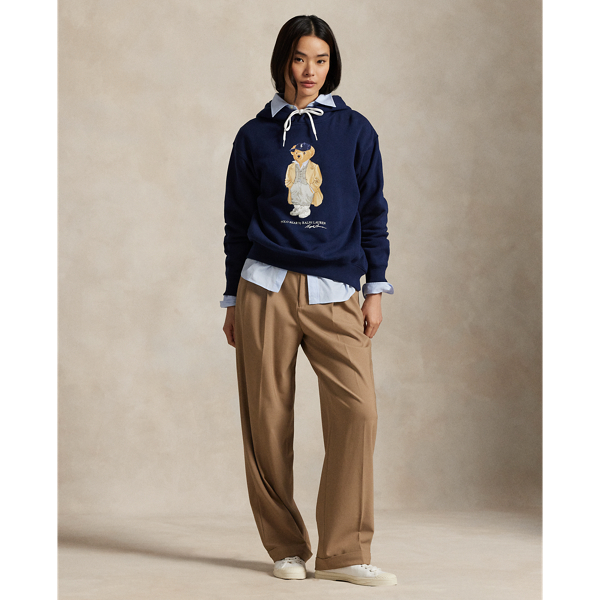売れ筋商品|||ラルフローレン パーカー・スウェットシャツ アウター レディース Women's Polo Bear Fleece Hoodie Sweatshirt Summer Blue Polo Bear Fleece Hoodie