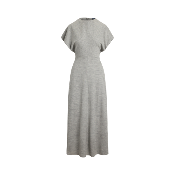 Hybrid Sweater-Pleated Midi Dress
