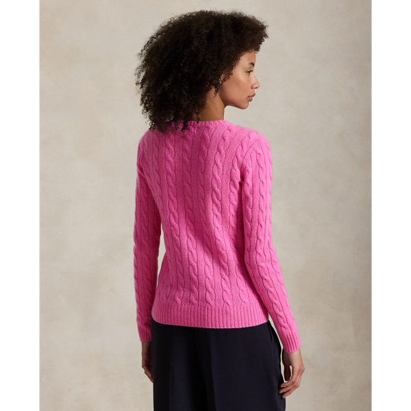 Cable Wool-Cashmere Crewneck Jumper for Women | Ralph Lauren® PK