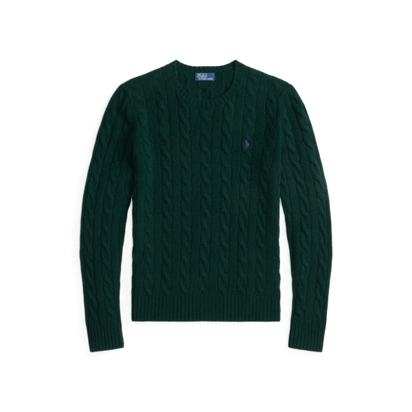 Triple-Pony Wool-Blend Sweater
