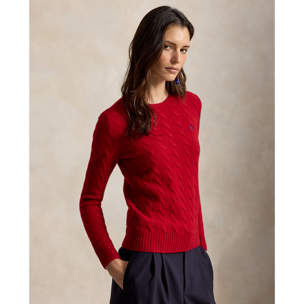 Cable Wool-Cashmere Crewneck Jumper