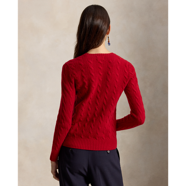Cable Wool-Cashmere Crewneck Jumper