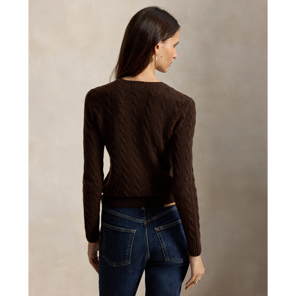 Cable Wool-Cashmere Crewneck Jumper