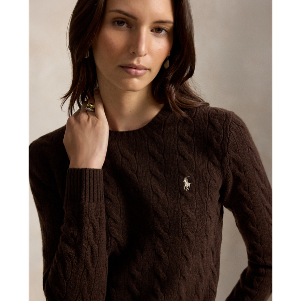 Cable Wool-Cashmere Crewneck Jumper