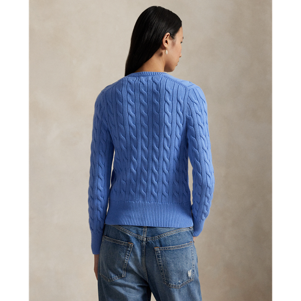 ケーブルニット コットン クルーネック カーディガン | ラルフ