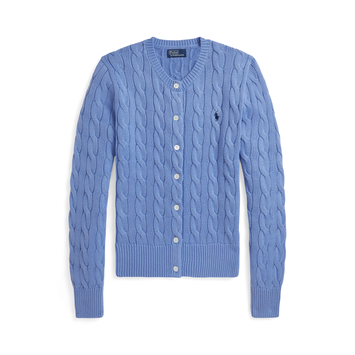 Polo Ralph Lauren グレー カーディガン M ケーブルニット ケーブルニット コットン カーディガン | POLO RALPH LAUREN
