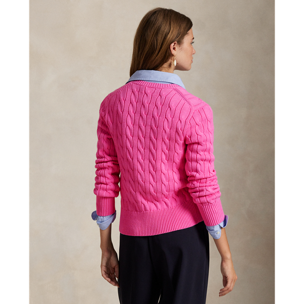 POLO RALPH LAUREN ニット カーディガン ピンク TA2399 POLO RALPH LAUREN | カーディガン ピンク レディース | YOOX