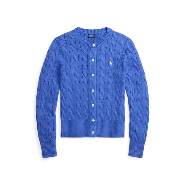 ポロラルフローレン ケーブルニット コットン クルーネック カーディガン S ケーブルニット コットン クルーネック カーディガン | ポロ ラルフ