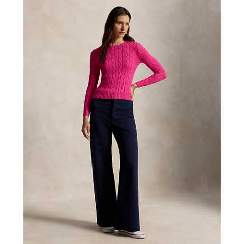 Женские свитеры Ralph Lauren Cable-Knit Cotton Crewneck Sweater