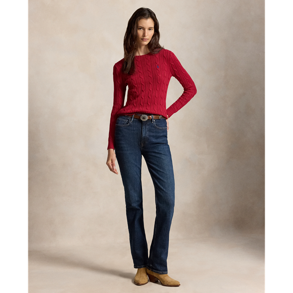Cable-Knit Cotton Crewneck Jumper