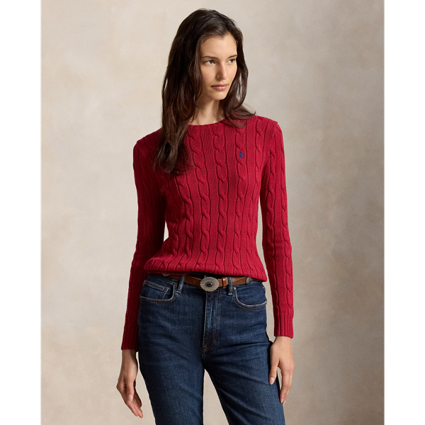 Cable-Knit Cotton Crewneck Jumper