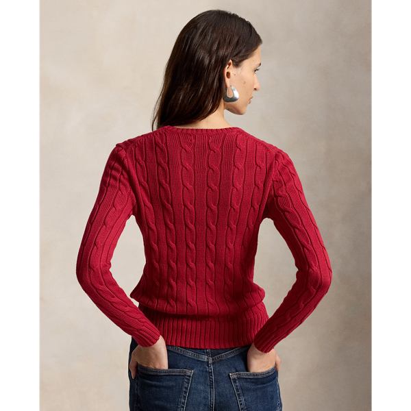 Cable-Knit Cotton Crewneck Jumper