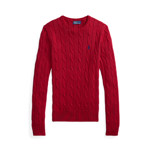 Cable-Knit Cotton Crewneck Jumper