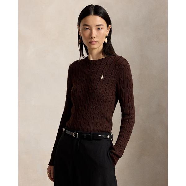 Cable-Knit Cotton Crewneck Jumper