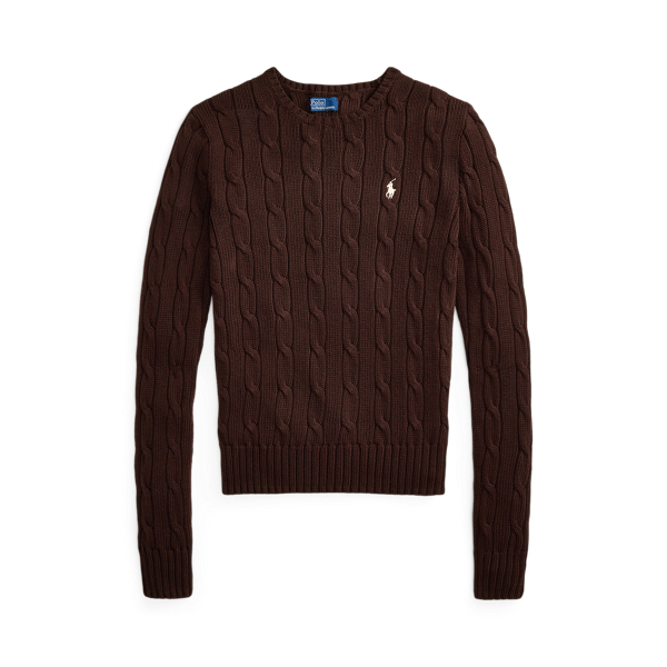 Cable-Knit Cotton Crewneck Jumper